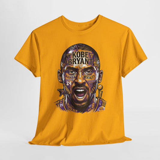 Kobe Bryant Portrait Tee — Lakers Tribute Basketball Shirt