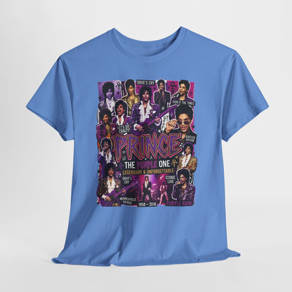 Prince Tribute T-Shirt – 'Prince The One' Collage Graphic Tee