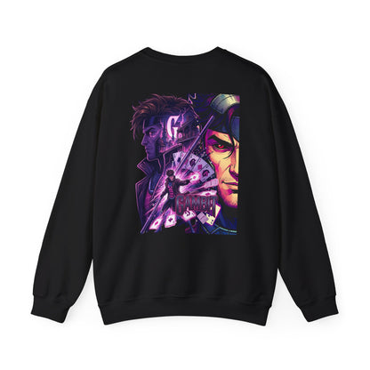 Gambit Inspired Crewneck Sweatshirt — Gambit X Men Graphic