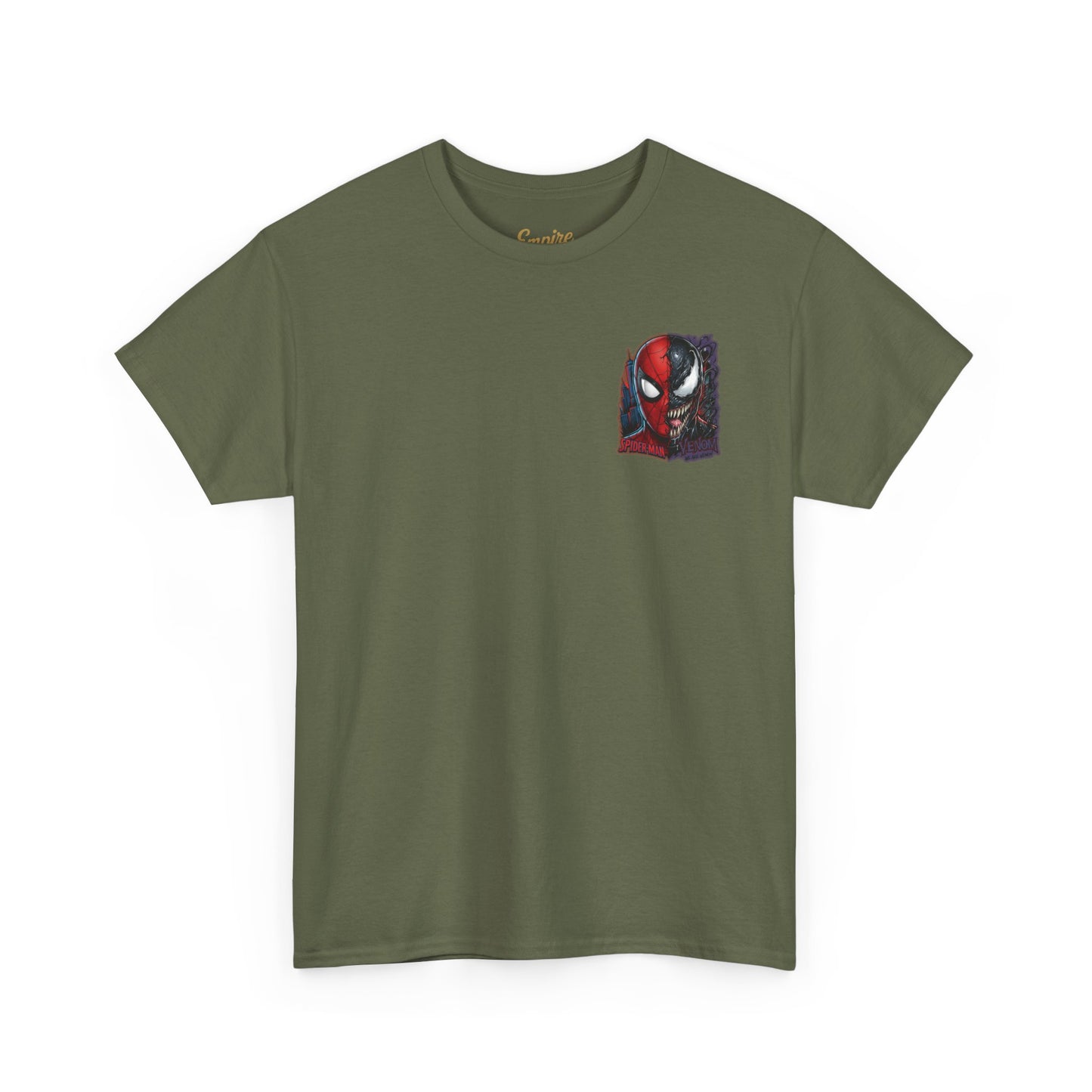 Spider-Man vs Venom Graphic Tee — Superhero Back Print