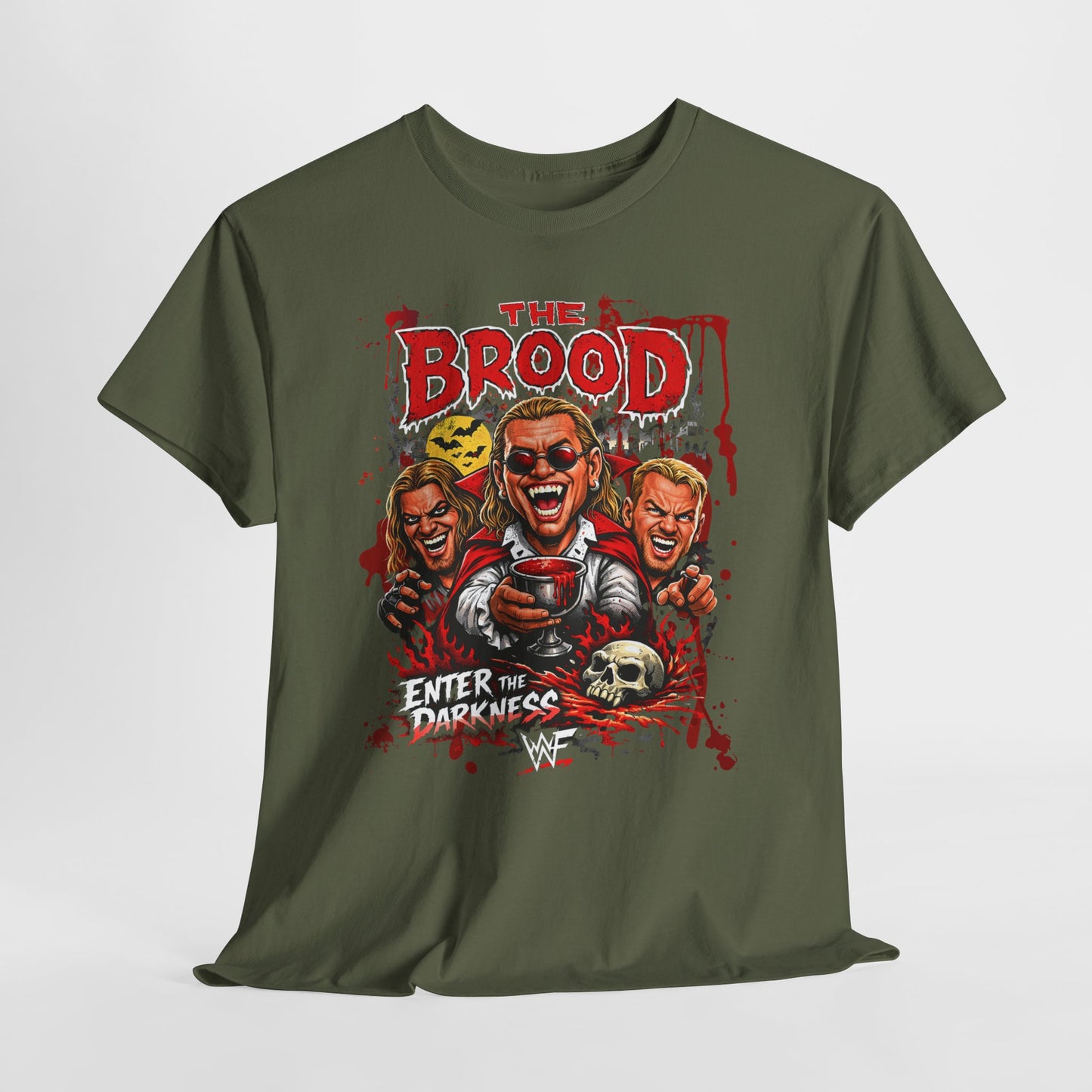 The Brood Horror Band Tee — “Enter the Darkness” Graphic T-Shirt