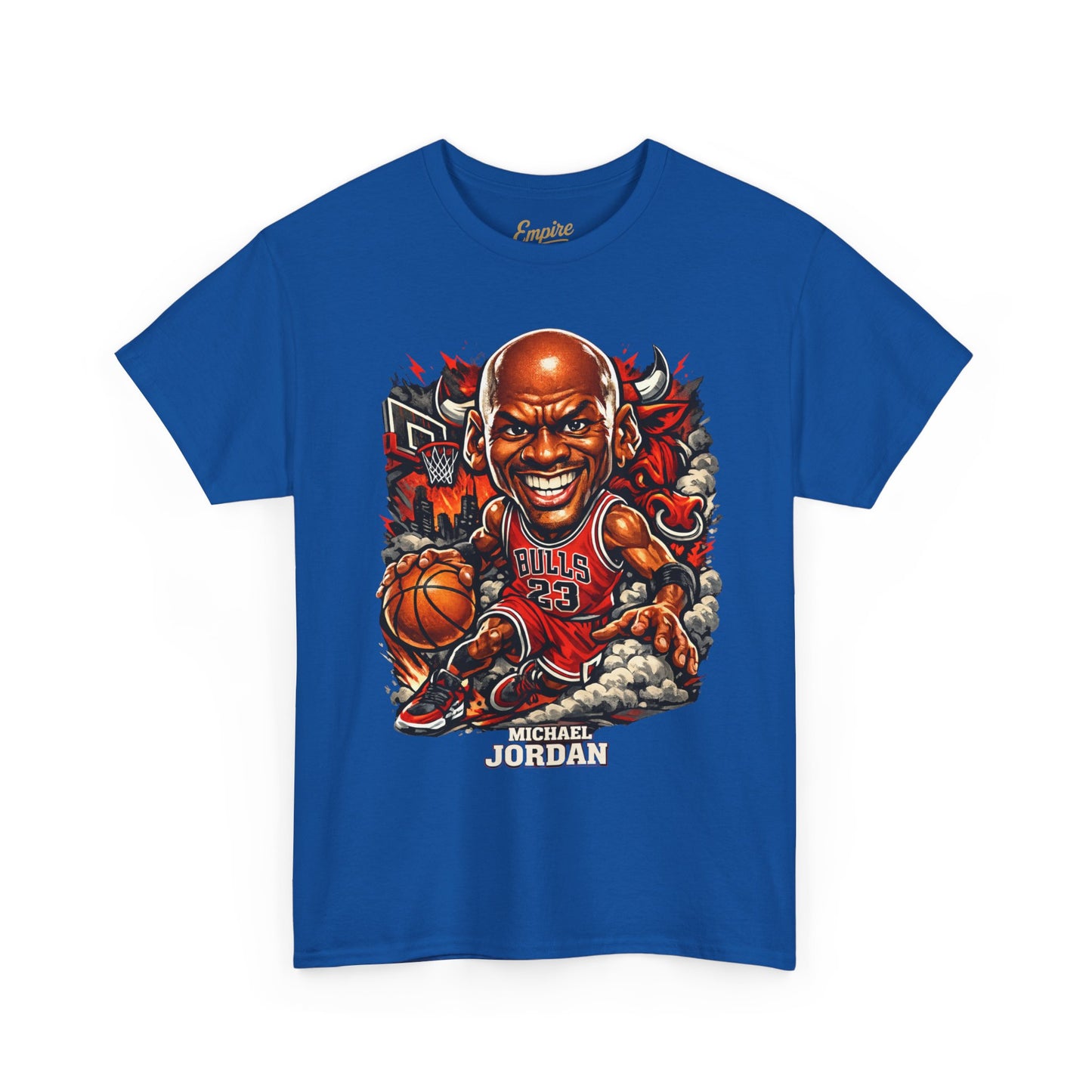 Basketball Legend T‑Shirt — 'Michael' Retro Cartoon Bulls Tee
