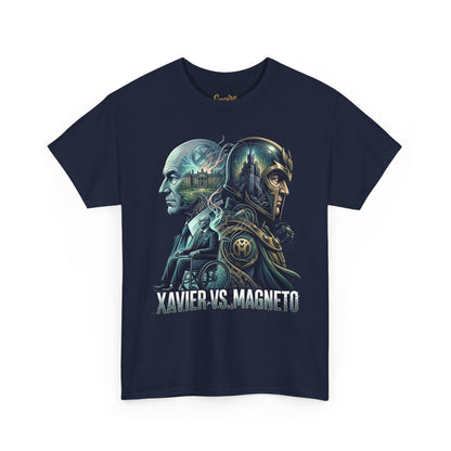 Xavier vs Magneto Graphic Tee — Retro Comic Mutant Showdown T-Shirt