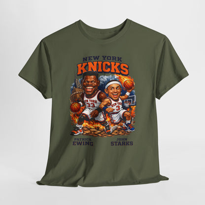 New York Knicks Patrick Ewing & John Starks Retro Basketball Tee