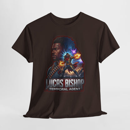 Lucas Bishop Temporal Agent T-Shirt — Retro Sci‑Fi Movie Poster Tee