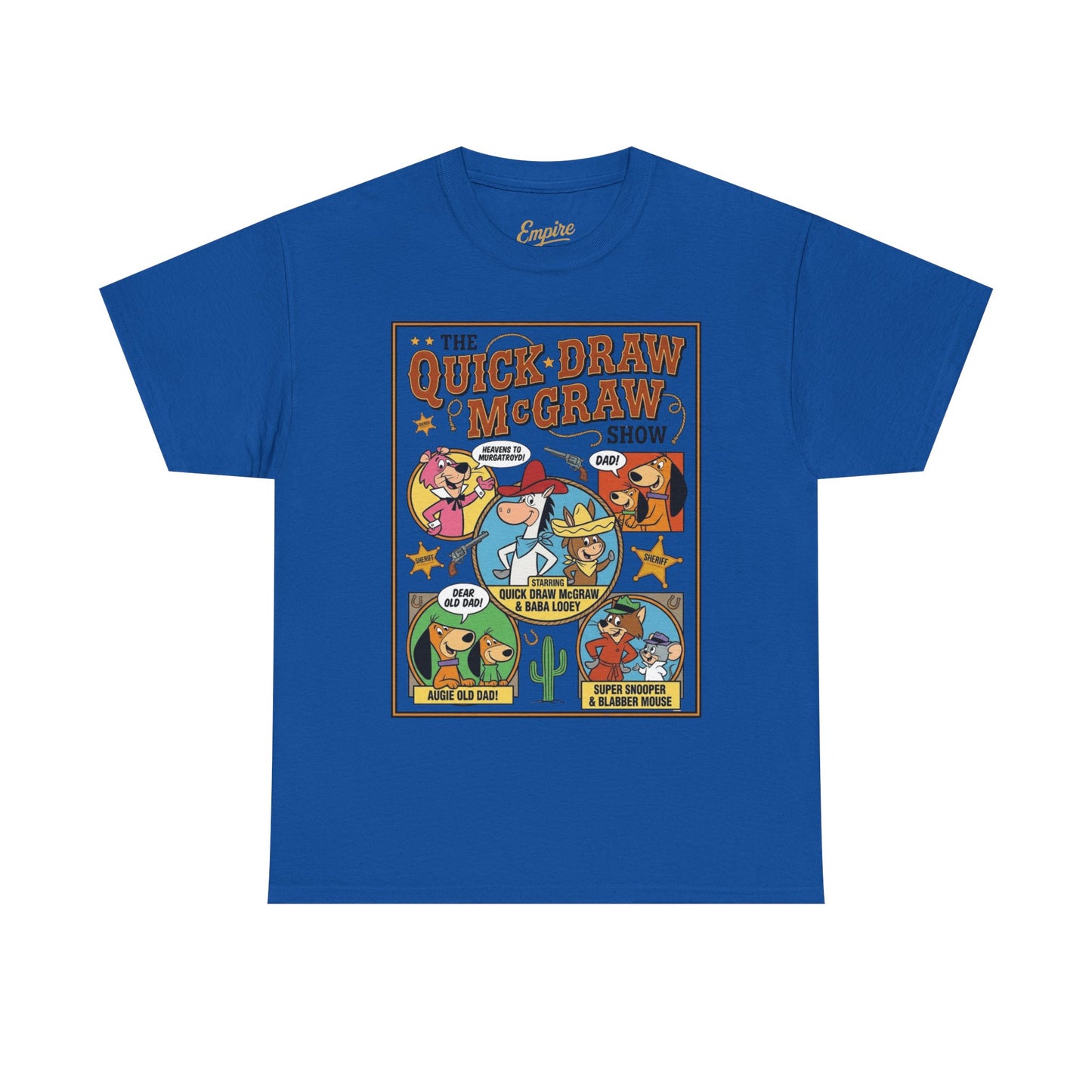 Quick Draw McGraw Retro Cartoon T‑Shirt