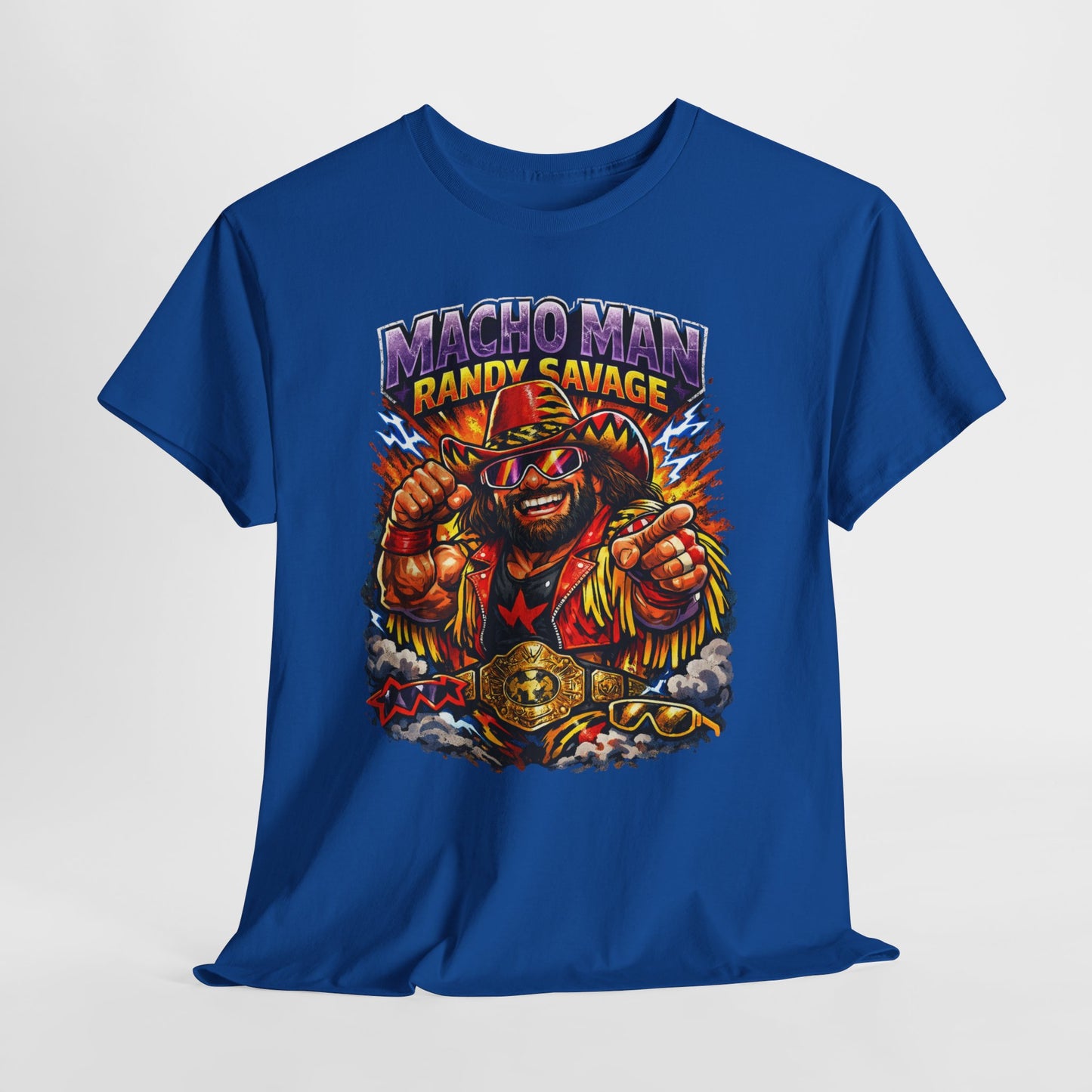 Retro Wrestling Graphic Tee — "Macho Man Randy Savage" Vintage Style