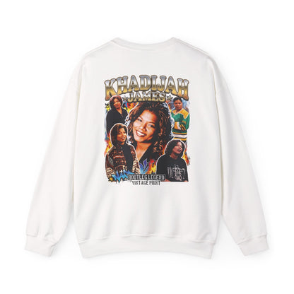Khadijah James Vintage TV Tribute—Living Single Retro Graphic Crewneck Sweatshirt