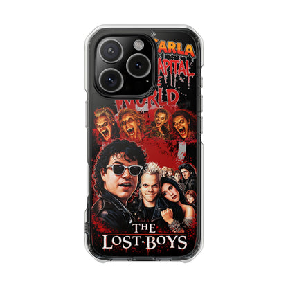 The Lost Boys Clear Magnetic Phone Case – Retro Vampire Movie Collage