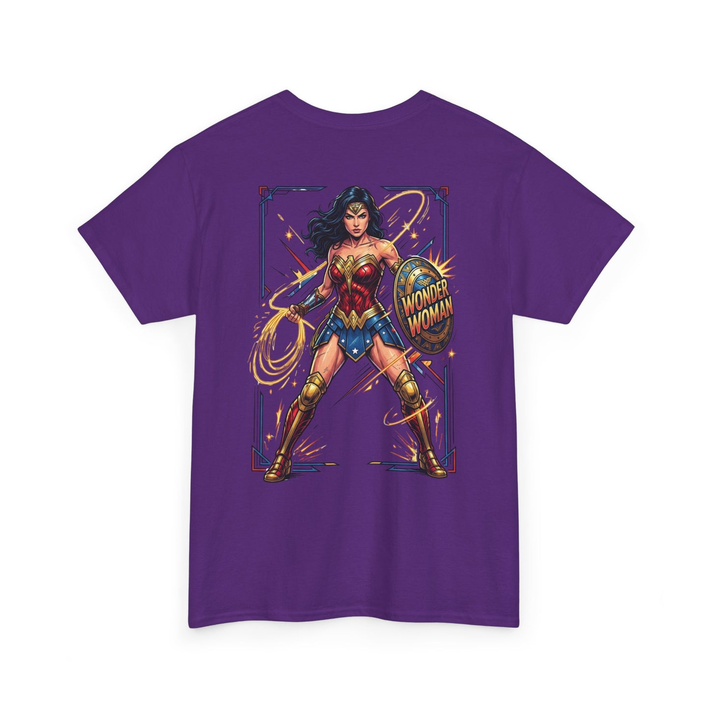 Wonder Woman Graphic Tee — Retro Heroine Illustration T‑Shirt