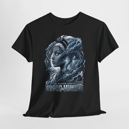 Storm Goddess Graphic Tee — Sci‑Fi Portrait T-Shirt