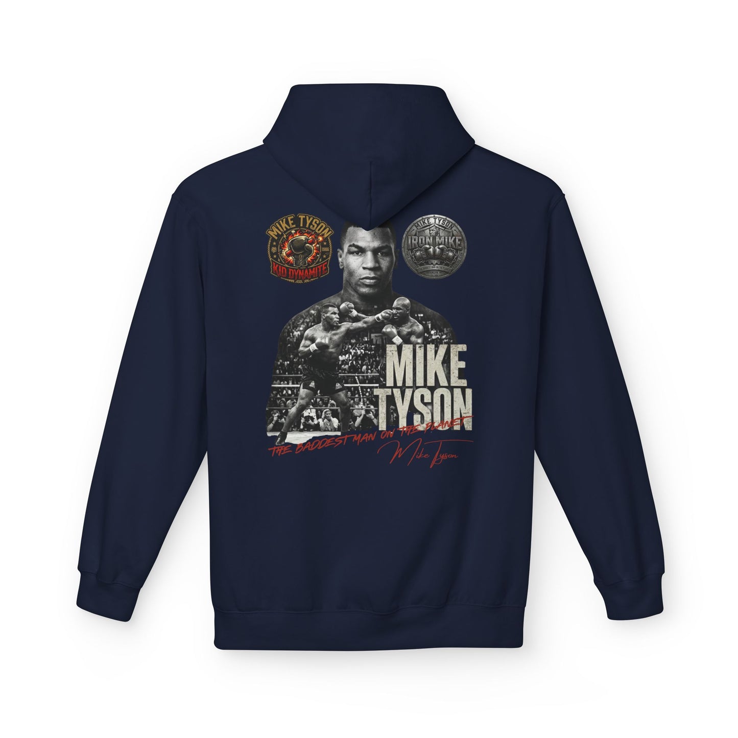 Mike Tyson "The Baddest Man on the Planet" Vintage Graphic Hoodie