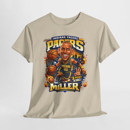 Pacers Miller 3-Point King Basketball T-Shirt