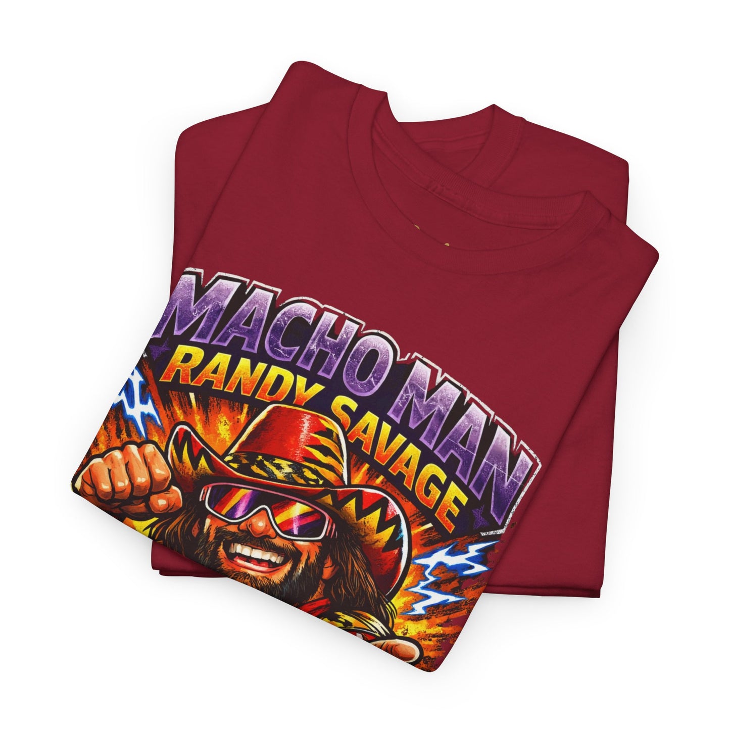 Retro Wrestling Graphic Tee — "Macho Man Randy Savage" Vintage Style