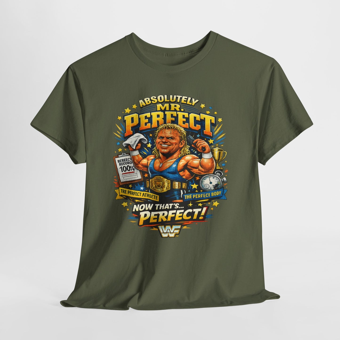 Retro Wrestling 'Mr. Perfect' Graphic Tee — Vintage WWF Wrestling Shirt