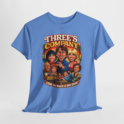 Three's Company Vintage TV Tee — Retro Sitcom Graphic T-Shirt