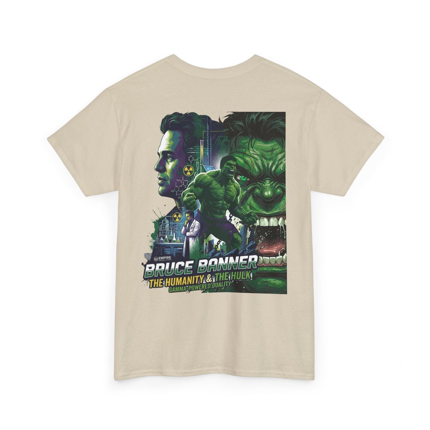 Hulk Graphic Tee — Bruce Banner Movie Poster Back Print