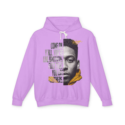 Raheem "Juice" Quote Hoodie – 'Come On Y'all You're Like Brothers' Graphic Hoodie