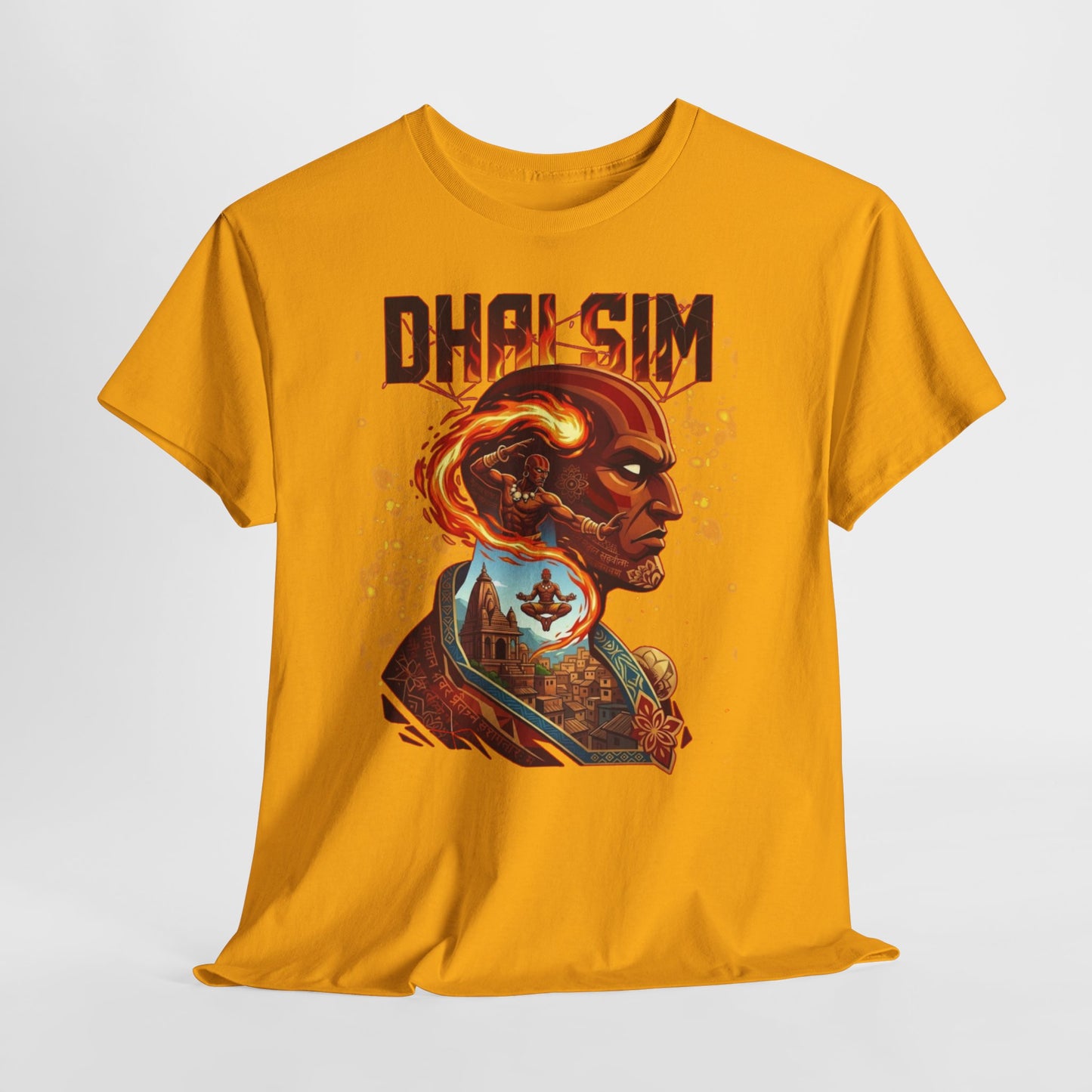 DHALSIM Graphic Tee — Retro Fighting Game Portrait T-Shirt