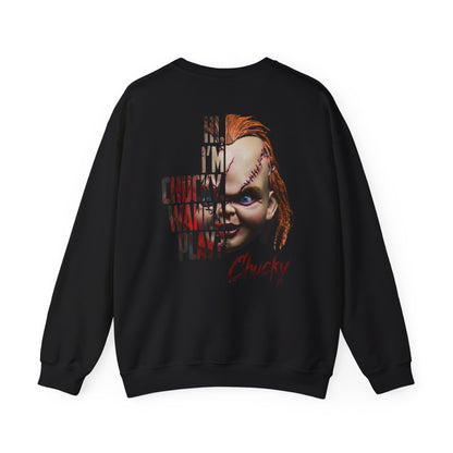 Chucky Horror Movie Graphic Crewneck Sweatshirt
