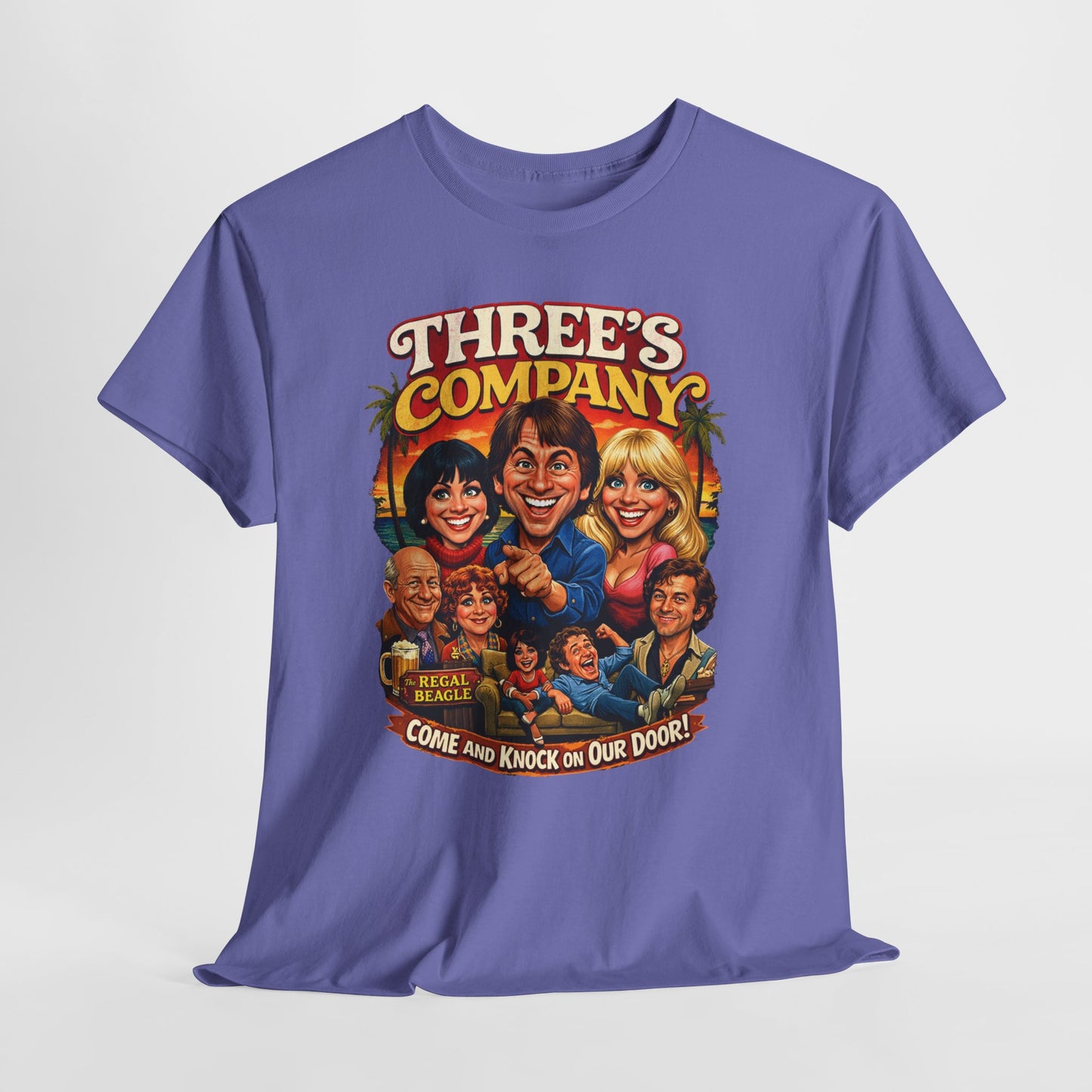 Three's Company Vintage TV Tee — Retro Sitcom Graphic T-Shirt