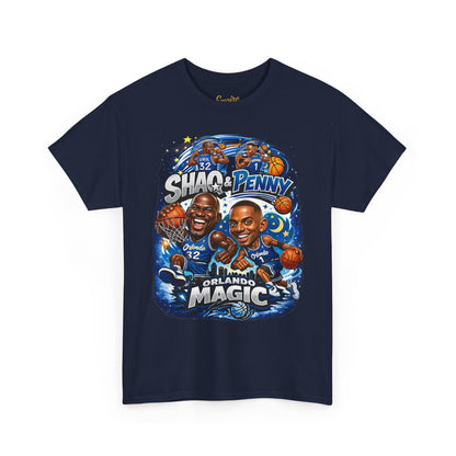 Orlando Magic Basketball Tee — Shaq & Penny Retro Cartoon Design