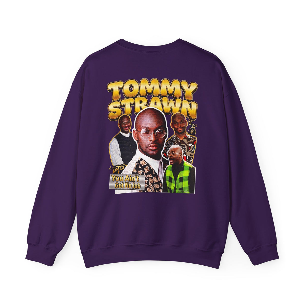 Martin Graphic Crewneck Sweatshirt — Vintage Retro Tommy Strawn Photo Collage