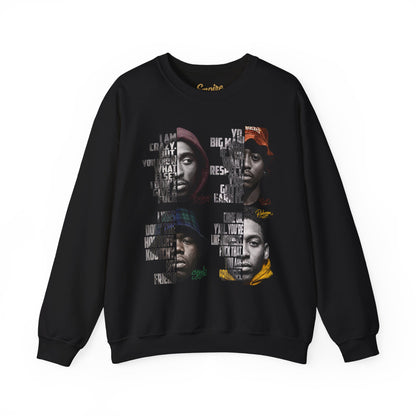 Wrecking Crew "Juice" Movie Legends Crewneck Sweatshirt — Collage Portraits & Lyrics