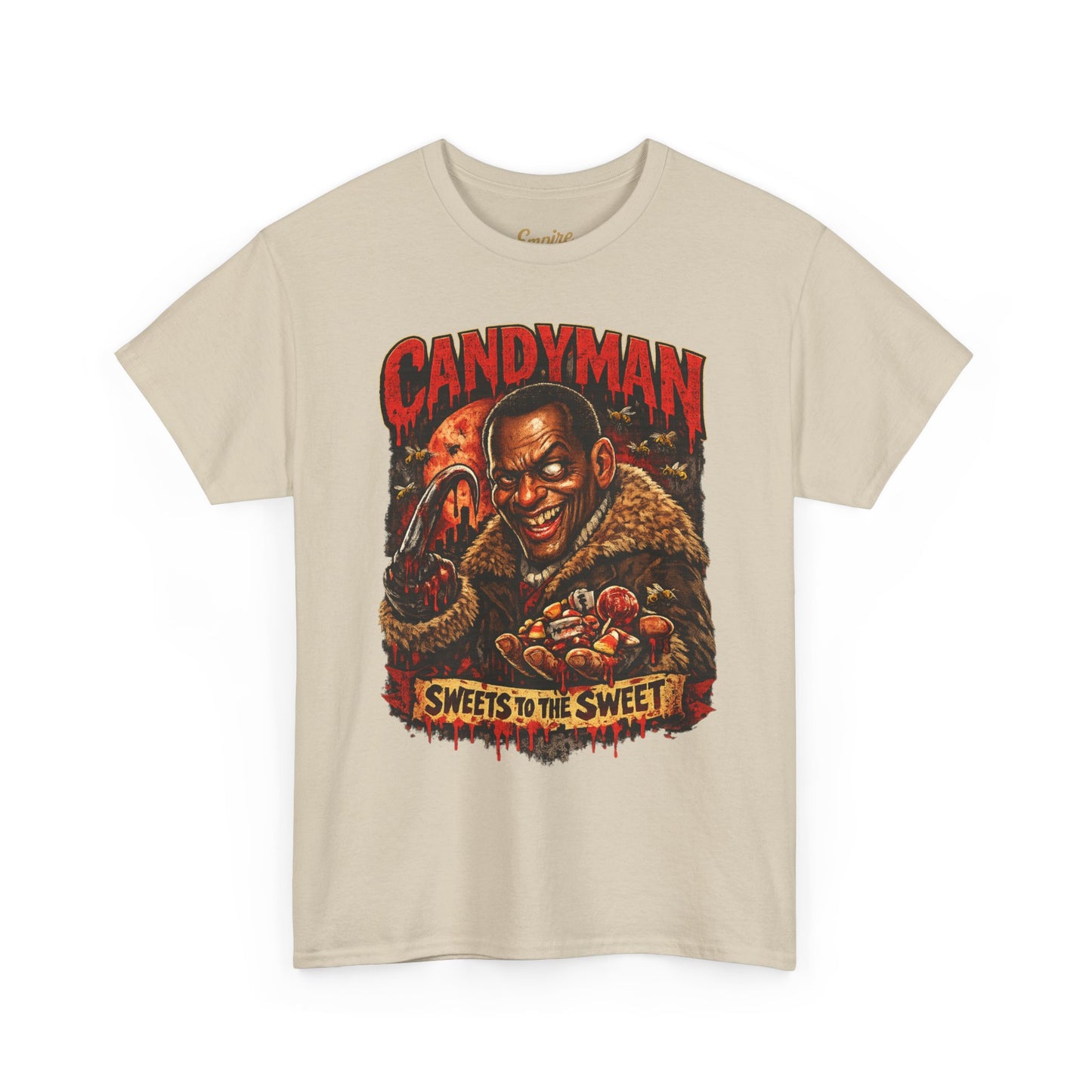 Horror Movie Candyman Graphic Tee — "Sweets to the Sweet" Retro Poster T-Shirt