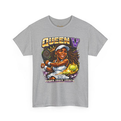 Queen V Tennis Tee — "Queen V" Venus Williams Tribute Shirt