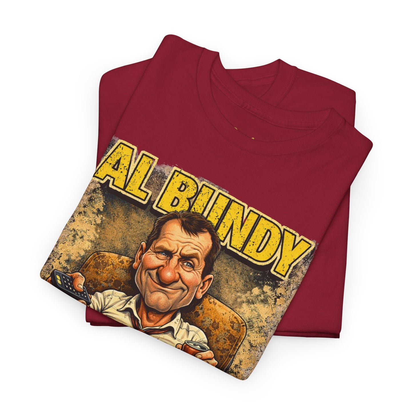 Retro TV Character Tee — "Al Bundy Awesome... Gawwwwd" Graphic T-Shirt