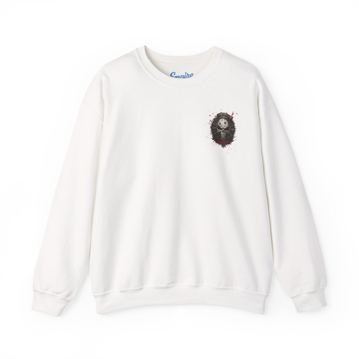 Punisher Graphic Crewneck Sweatshirt — Frank Castle Skull Design