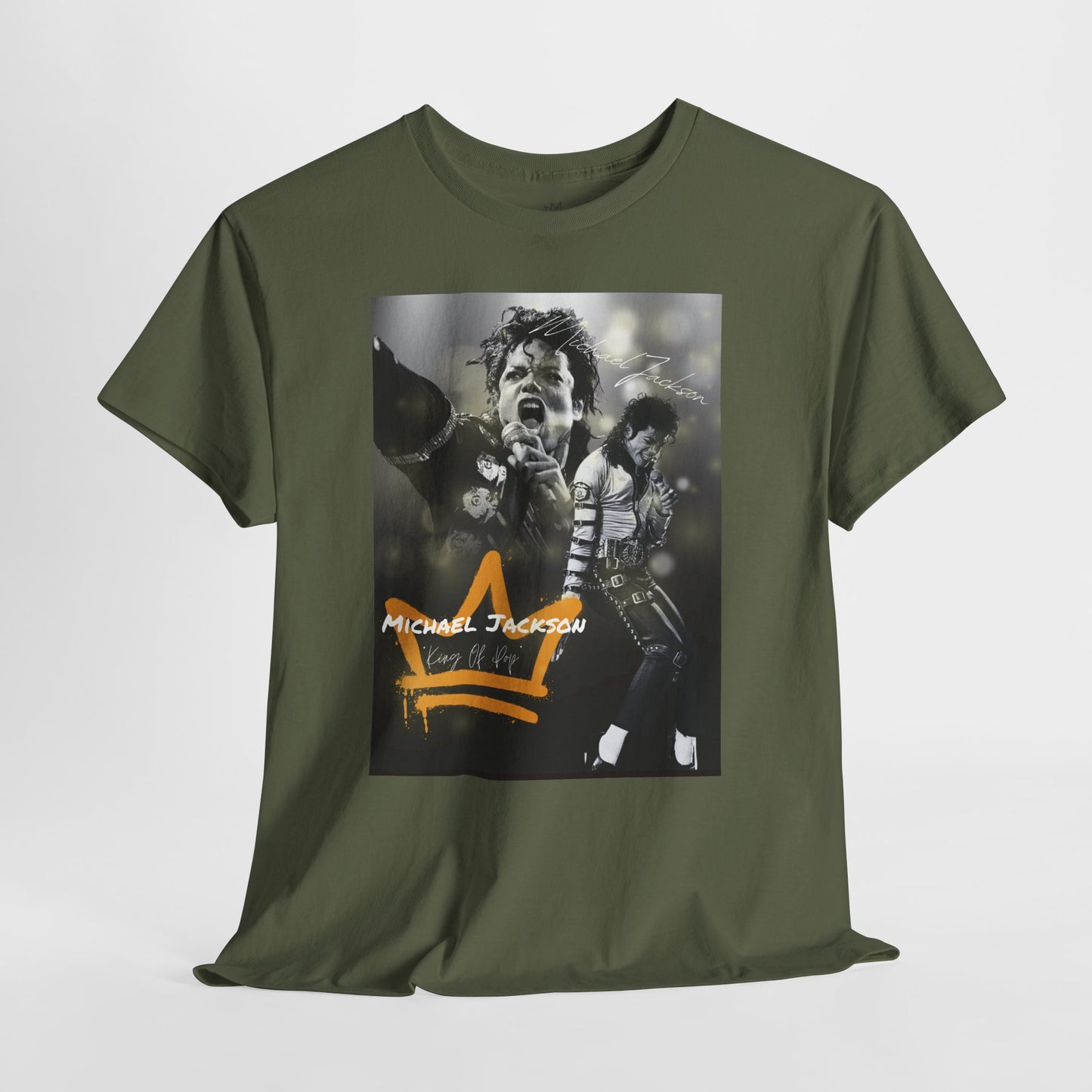 Michael Jackson Graphic Unisex Heavy Cotton Tee - Vintage Style Music Apparel