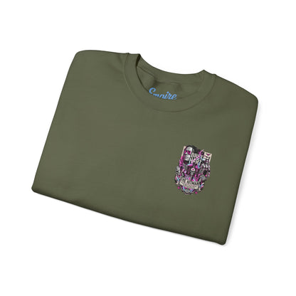 Retro Wrestling Crewneck Sweatshirt – 'The Hitman' Neon Bret Hart Graphic