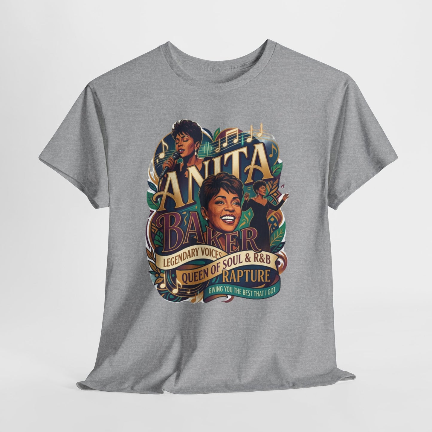 Anita Baker Tribute T-Shirt — Queen of Soul & R&B Vintage Portrait Tee