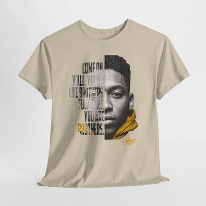 Raheem "Juice" Portrait Quote Tee — "You Are Brothers" Graphic T-Shirt