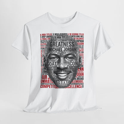 Greatness Icon T-Shirt — Motivational Basketball Portrait Tee