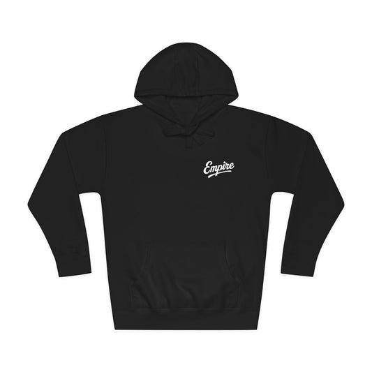 Empire Signature Embroidered Hoodie — Minimal Fleece with White 'Empire' Logo