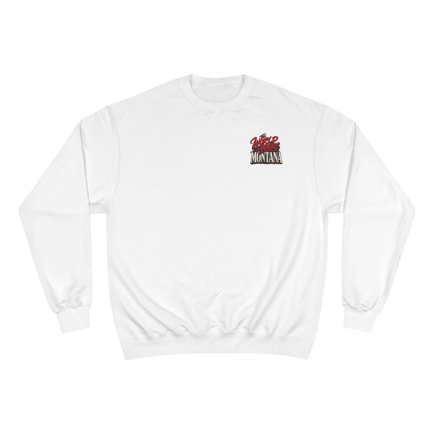 Montana Scarface Graphic Sweatshirt — "The World Is Yours" Vintage Movie Crewneck