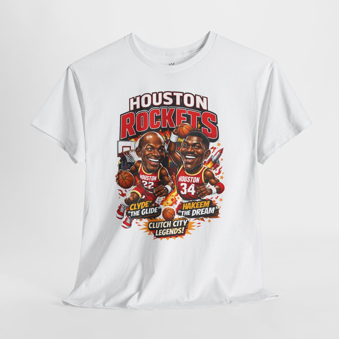 Houston Rockets 'The Glide and The Dream'| Vintage Sports Shirt, Basketball Gift, Retro Sports Tee, Casual Wear, Fan Apparel