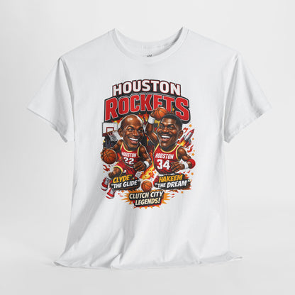 Houston Rockets 'The Glide and The Dream'| Vintage Sports Shirt, Basketball Gift, Retro Sports Tee, Casual Wear, Fan Apparel