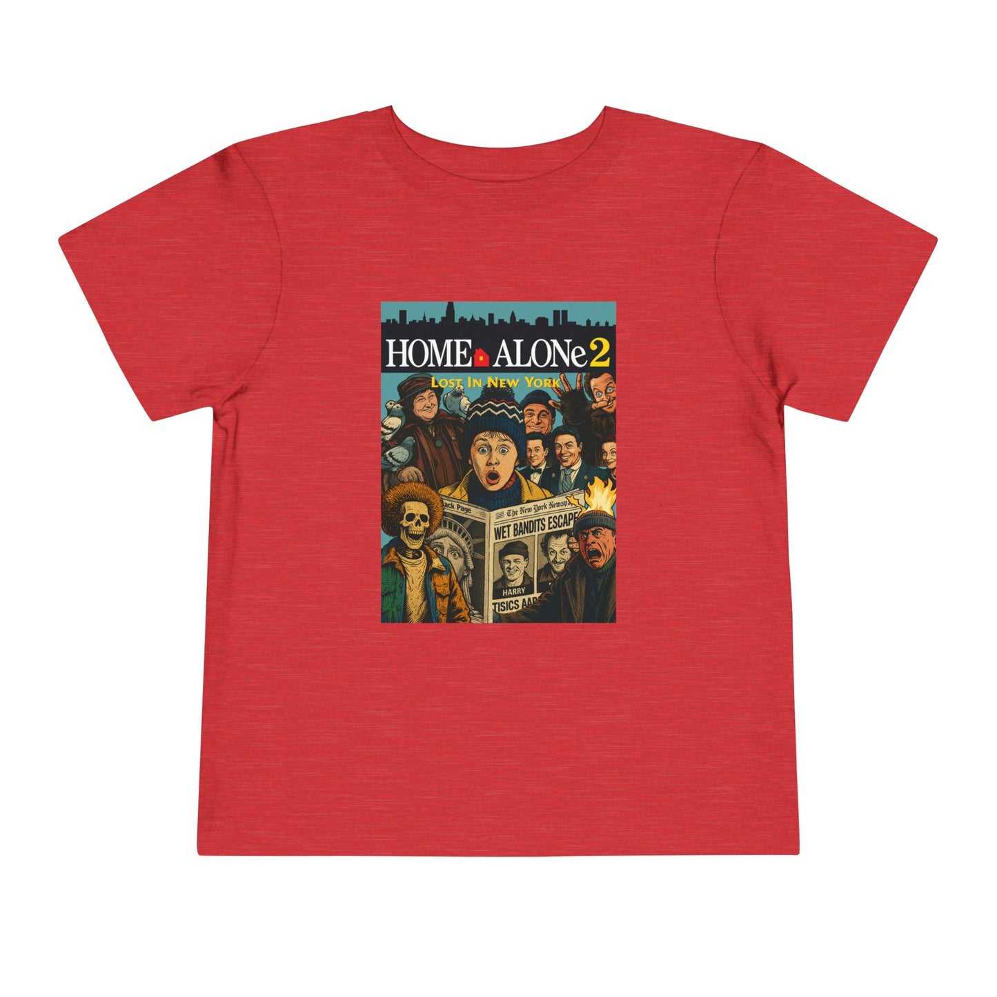 Home Alone 2 Toddler Tee - Fun Kid's Shirt for Movie Fans, Birthday Gift, Playtime, Family Movie Night, Holiday Apparel