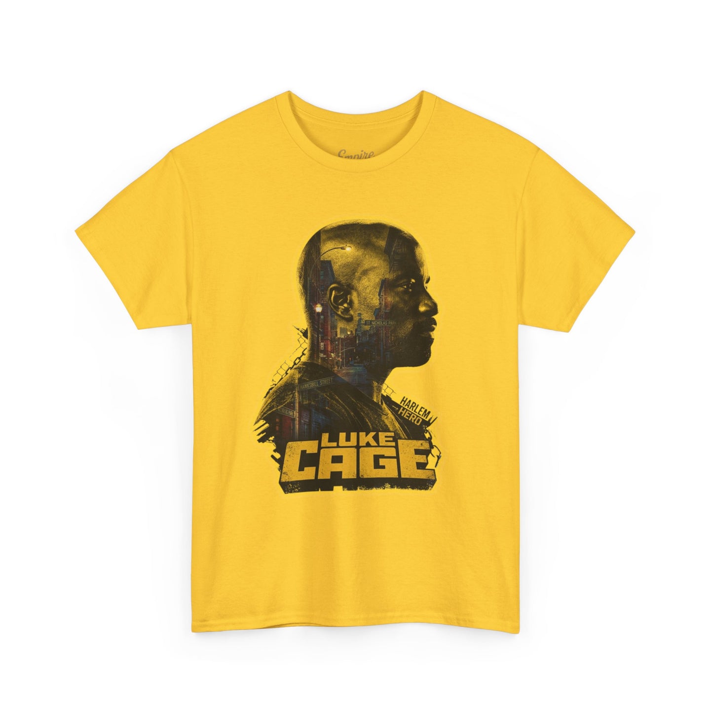 Luke Cage Profile Graphic Tee — Retro Marvel Street Hero T‑Shirt
