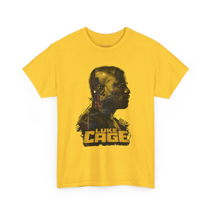 Luke Cage Profile Graphic Tee — Retro Marvel Street Hero T‑Shirt