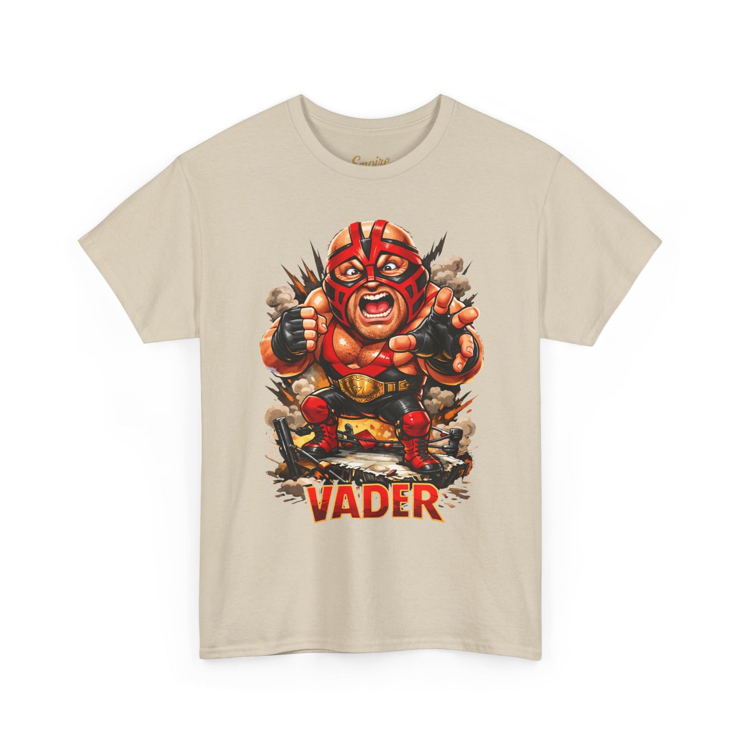 Vader Wrestler Graphic Tee — Retro Cartoon Wrestling T‑Shirt