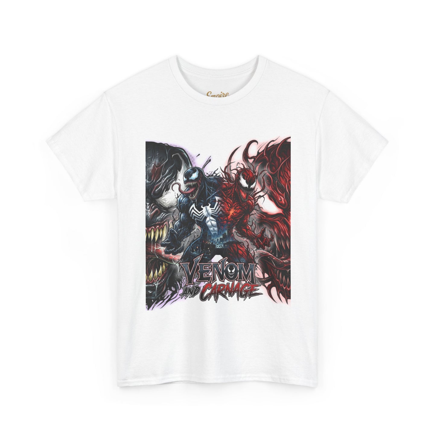 Venom vs Carnage Graphic Tee - Comic Movie Villains Shirt