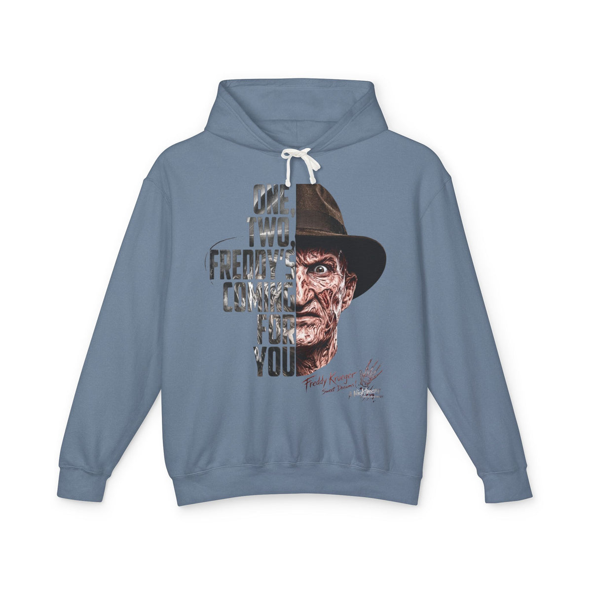 One, Two, Freddy’s Coming for You Horror Hoodie