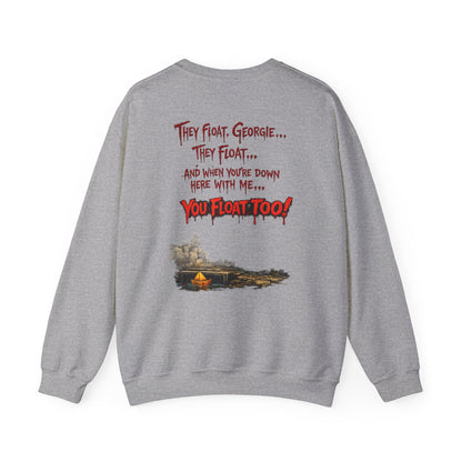 'Krustywise' Creepy Clown Design, "You’ll Float Too" Back Print