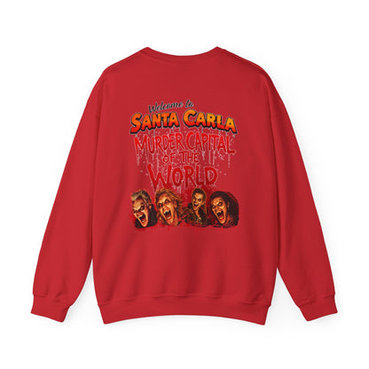 Lost Boys Crewneck Sweatshirt — Vintage Horror Movie Graphic (Welcome to Santa Carla)