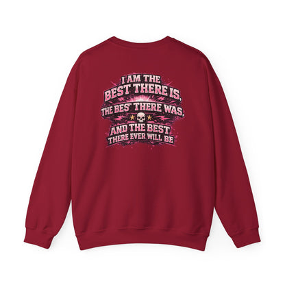 Bret Hart Crewneck Sweatshirt — "I Am The Best There Is" Retro Wrestling Pullover